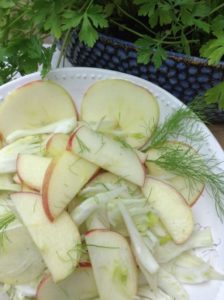 appleFennelSalad 224x300 - Tasty Summer Salads from the Garden Using Ingredients from Local Denver Markets