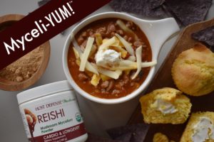 chili recipe mycelium 300x200 - Reishi Mushroom Chili- for Super Bowl Sunday!!!!