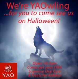 yaowling 295x300 - We're YAOwling for You to Come See Us on Halloween!